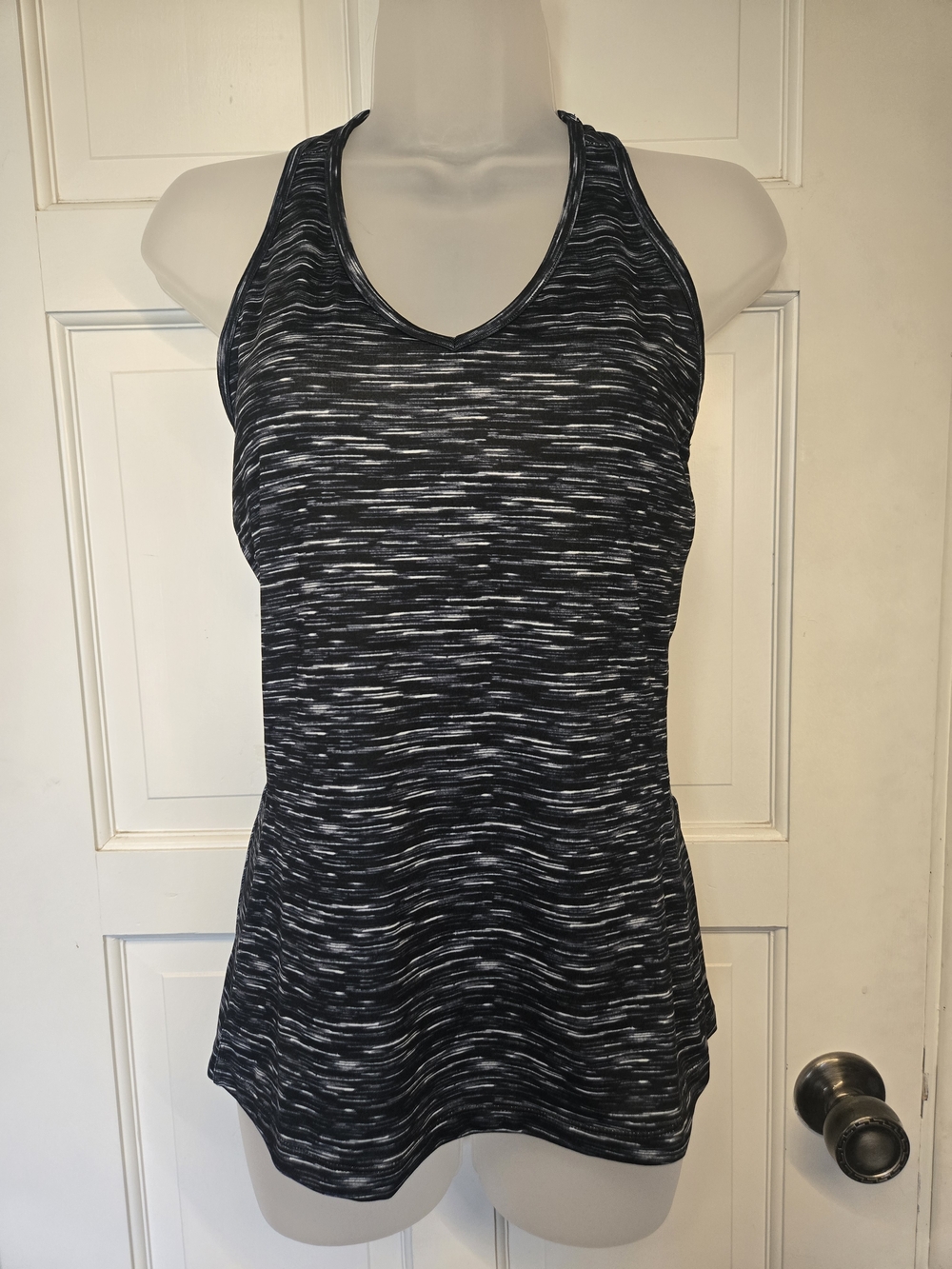 3 For $15 Fila Black & White Space-Dye Racerback Tank
